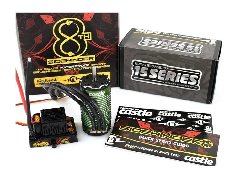 Castle Sidewinder 8th 1/8 Scale Brushless Car Combo 1515-2200KV
