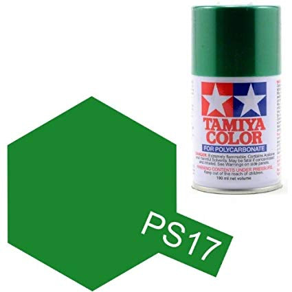 Tamiya PS-17 Metallic Green spray paint.