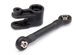 Servo horn, steering/ linkage, steering (46mm, assembled with pivot balls)