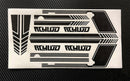 RC4WD Clean Stripes D90 Decal Sheet (Black)