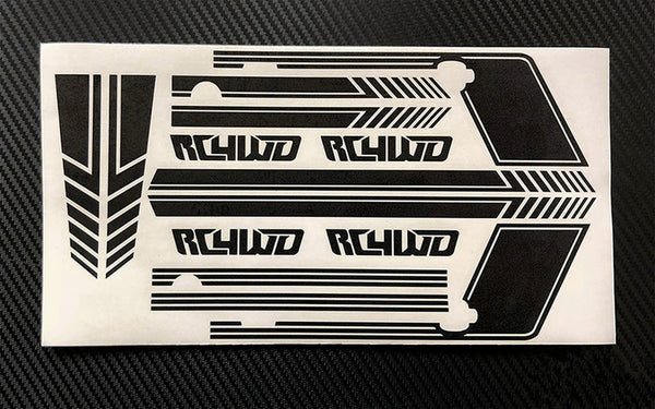 RC4WD Clean Stripes D90 Decal Sheet (Black)