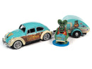 Auto World 1/24 Rat Fink 1966 VW Beetle With Tear Drop Trailer
