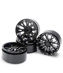 RCLIONS 2.2inches Aluminum Beadlock Wheels/Rims 5 Spokes for 1/10 Crawler RC Car -Pack of 4pcs