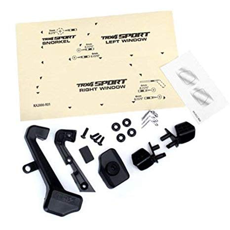 Traxxas Mirrors, side (left & right)/ snorkel/ mounting hardware