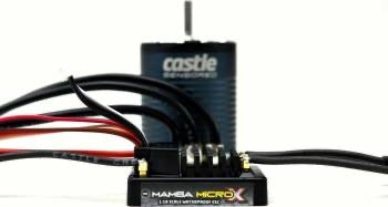 Castle Mamba Micro X 12.6V ESC W/1406-1900kv Sensored Combo