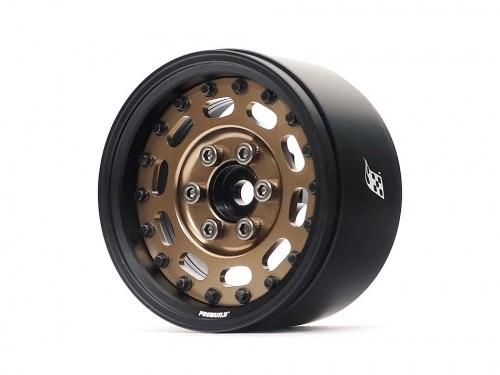 ProBuild™ 1.9" MAG-10 Adjustable Offset Aluminum Beadlock Wheels (set of 2) Matte Black/Bronze