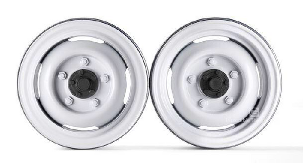 1.9 Metal Classic Beadlock Wheel #Series II Defender (2) White