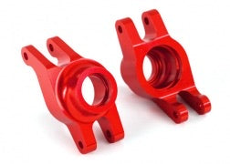 Traxxas Carriers, stub axle (red-anodized 6061-T6 aluminum)