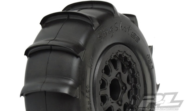 Pro-Line Sling Shot SC Tires w/Renegade Wheels (2) (Slash Rear)