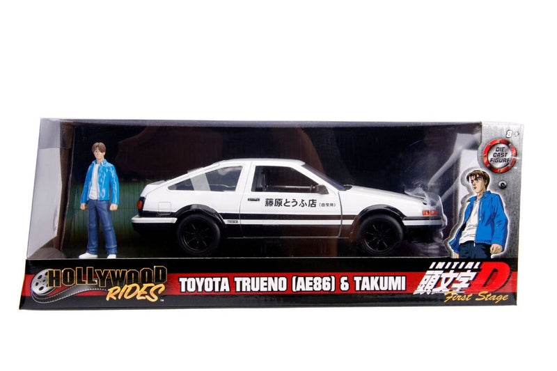 Jada 1/24 "Hollywood Rides" Initial D - 1986 Toyota Trueno AE86