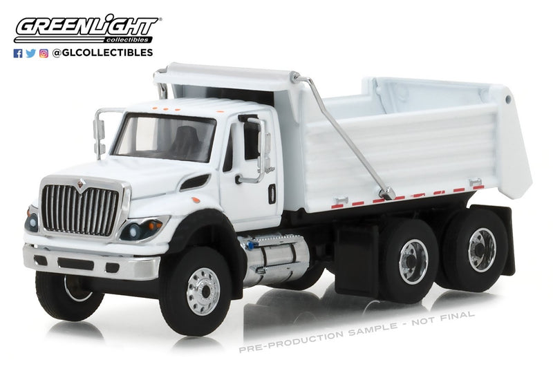 GreenLight 1/64 S.D. Trucks Series 4 - 2018 International WorkStar Construction Dump Truck - White 45040-A