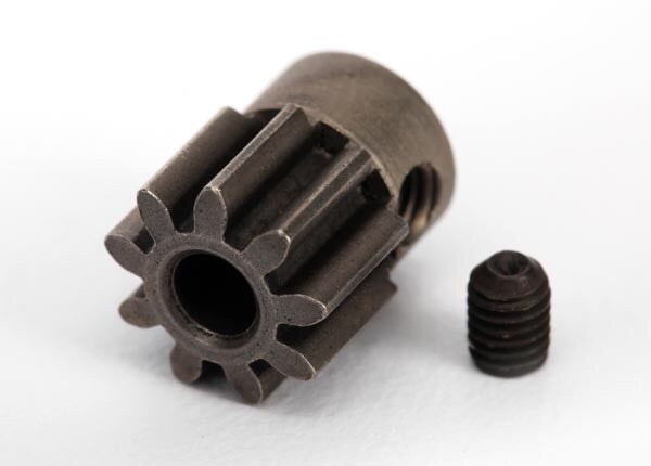 Traxxas Gear, 9-T pinion (32-p) (mach. steel)/ set screw 6745
