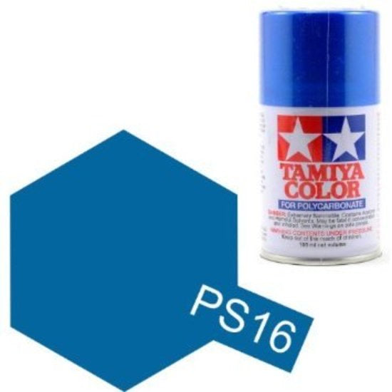 Tamiya PS-16 Medallic Blue spray paint.