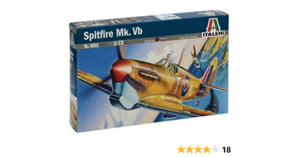Italeri Spitfire Mk.Vb 1/72 Scale 0001