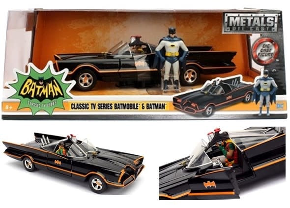 Jada 1/24 "Batman Classic TV Series" Batmobile w/ Batman & Robin