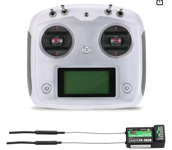 FS-I6S 10ch 2.4G AFHDS 2A RC Transmitter Control w/ FS-iA6B Receiver For RC Drone Quadcopter