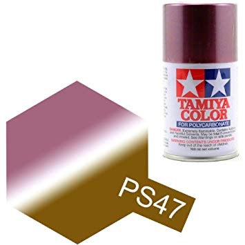 Tamiya is PS-47 Iridescent Pink/Gold  spray paint