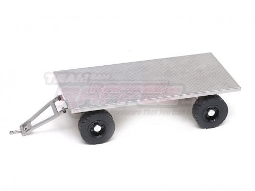 1/14 Realistic Alloy Flatbed Trailer