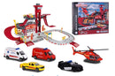 Jada 1/64 Majorette Creatix Rescue Station + 5 Vehicles