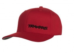 Traxxas Large/Extra Large Flex Hat - Red w/ Black Logo