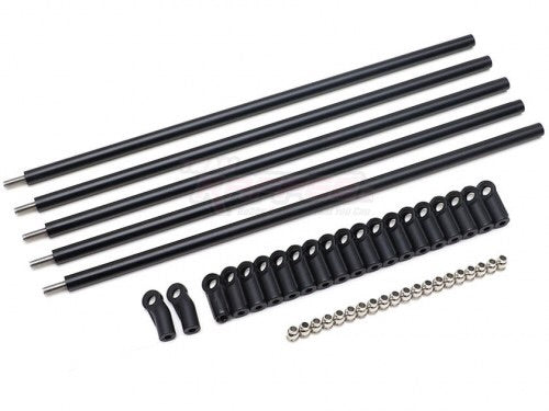 DIY Aluminum Link Set w/ Rod Ends (M4 All Thread) for Crawlers 5pcs