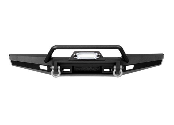 Traxxas Bumper, front, winch, wide (includes bumper mount, D-Rings, fairlead, hardware) (fits TRX-4 1969-1972 Blazer with 8855 winch) (227mm wide)