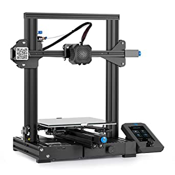 Creality Ender-3 V2 3D Printer Integrated Structure Design with Silent Motherboard MeanWell Power Supply Carborundum Glass Platform and Resume Printing Function 220x220x250mm Printing Size