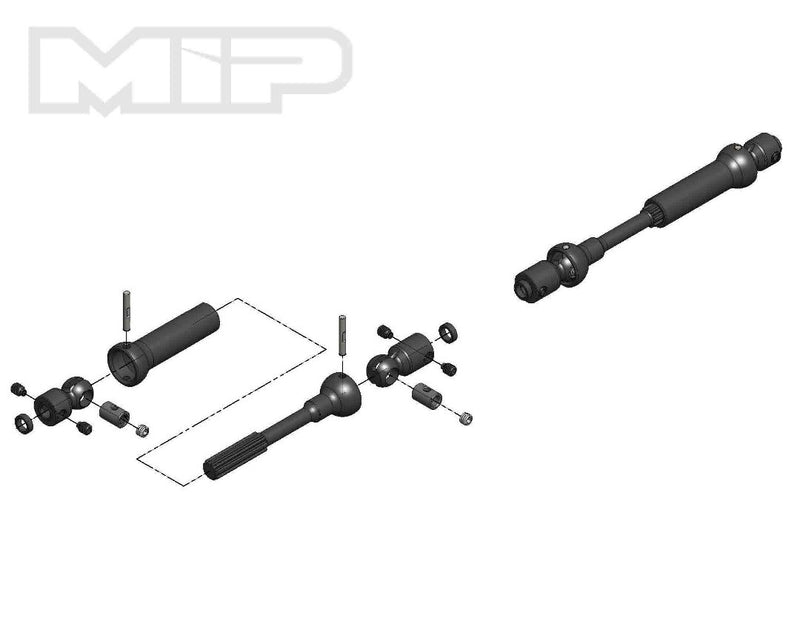MIP X-Duty, Center Drive Kit, 115mm to 140mm w/ 5mm Hubs