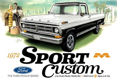 Moebius 1972 Ford Sport Custom Pickup 1/25 Model Kit