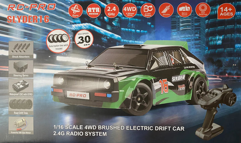 RC-PRO Slyder16 - 1/16 4WD Brushed Drift Car RTR