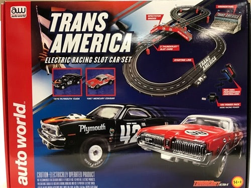 Auto World 10' Trans America Slot Race Set