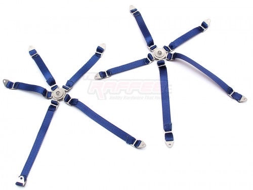 Co5-Point Safety Harness Racing Seat Belt Camlock Assembled Blue