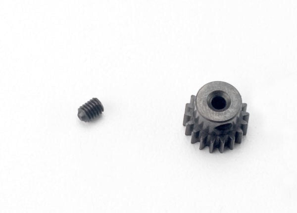 Traxxas Gear, 18-T pinion (48-pitch, 2.3mm shaft)/ set screw