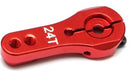 Aluminum Servo Horn (24T) for Hitec Servo Red
