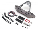 CNC Aluminum Rubicon Front Bumper with LED Gun Metal