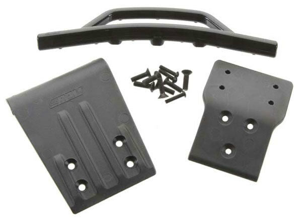 RPM Traxxas Slash 4x4 Front Bumper & Skid Plate (Black)