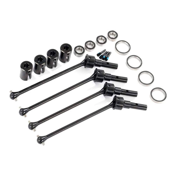 Traxxas Driveshafts, steel constant-velocity (assembled), front or rear (4) (8654, 8654R, or 8654G required for a complete set)