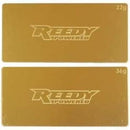 Reedy LiPo Battery Brass Weight Plate Set (1x 18g & 1x 39g)