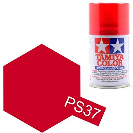 Tamiya PS-37 Translucent Red spray paint.