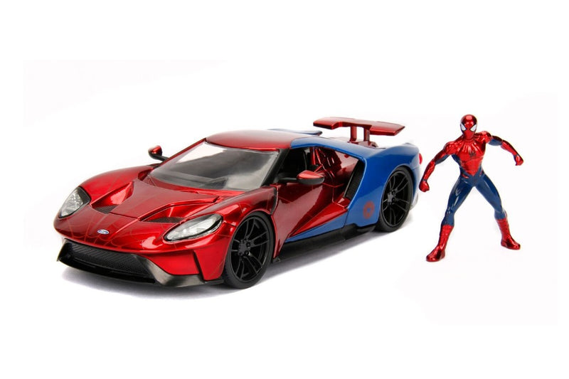 Jada 1/24 "Hollywood Rides" 2017 Ford GT w/ Spider-Man