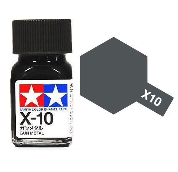 Gloss Gun Metal Tamiya Enamel Paint X-10 X10 EX-10 EX10