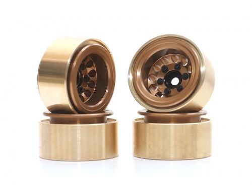 KRAIT™ 1.0" Terra Beadlock Wheel w/ Brass Rings & Hub Options Set (4) Bronze