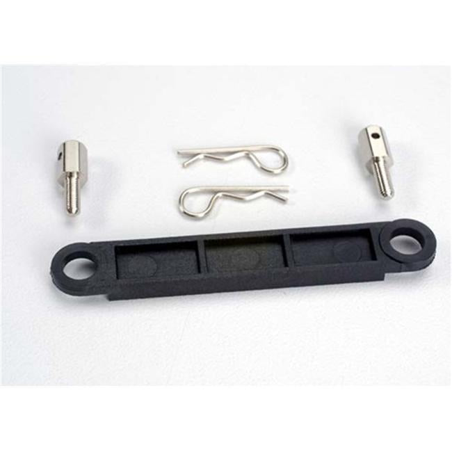 Traxxas Battery Hold Down Plate (Black)(2 Body Clips)