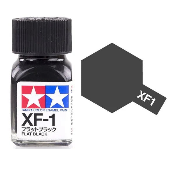 Flat Black 80301 Tamiya Enamel Paint XF-1 XF1 EXF-1 EXF1