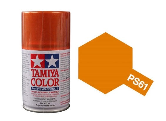 Tamiya PS-61 Metallic Orange Spray Paint (100ml)