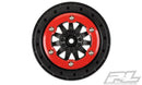 Pro-Line F-11 2.2"/3.0" Red/Black Bead-Loc Wheels (2) for Slash