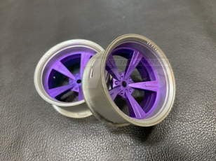 Super RIM A.Silver And Purple Mandarin 2pcs Set