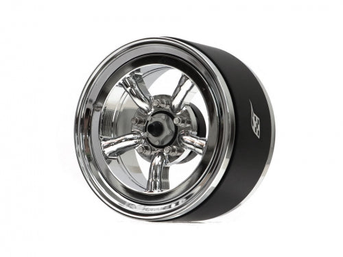 ProBuild™ 1.9" M5 Adjustable Offset Aluminum Beadlock Wheels (2) Chrome/Chrome