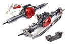 Alloy Machined Front & Rear Axle Assembly w/Internals for 1/10 SCX10 II 90046 C29524GUN New Item