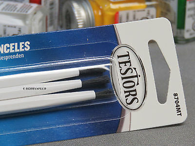 Testors Set Of 3 Brushes